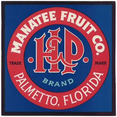 H & P Brand Fruit Label