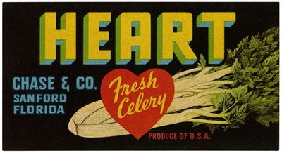 Heart Fresh Celery Label