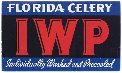 Individually Washed and Precooled Florida Celery Label