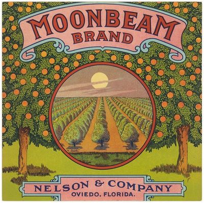 Moonbeam Brand Citrus Label