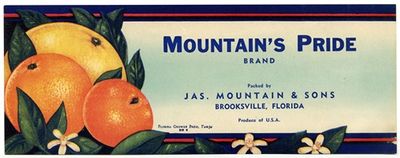 Mountain’s Pride Brand Citrus Label
