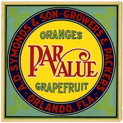 ParValue Oranges and Grapefruit Label
