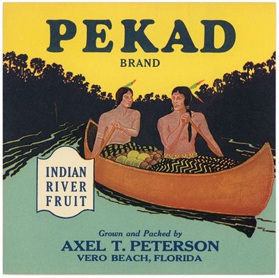 Pekad Brand Citrus Label