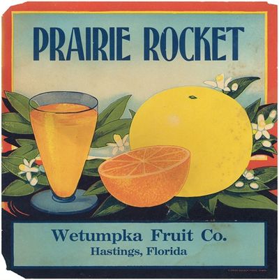 Prairie Rocket Citrus Label
