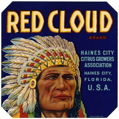 Red Cloud Brand Citrus Label