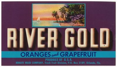 River Gold Orange and Grapefruit Label