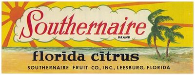 Southernaire Brand Florida Citrus Label