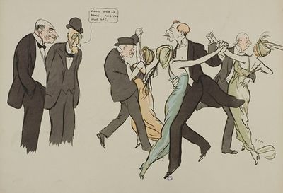 J’aime bien la danse…mais celle-là !; Comte Napoléon Gourgaud, J Hennessy, M Ephrussi, Baron E de Rothschild, comte B de Valon