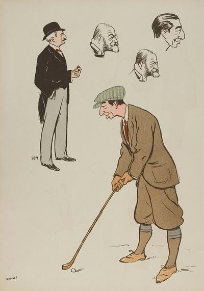 le commandant Alexandre, M. Le Couturier, le directeur du golf