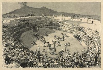 taly. The Festival of Pompei, The circus of gladiators