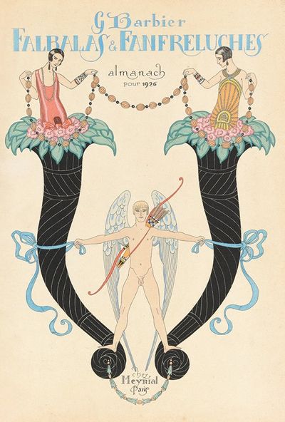 Front cover of ‘Falbalas & Fanfreluches, Almanach des Modes Présentes, Passées et Futures’