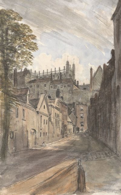 圣乔治教堂和比尔巷城堡墙，1832年7月18日，下午1点