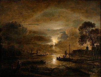 荷兰河上的月光