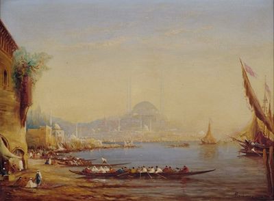 伊斯坦布尔。港口视图