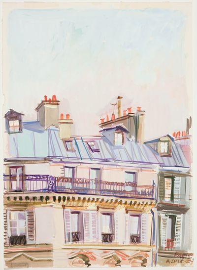 巴黎带阳台的房子