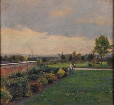 1894年拍摄的苹果园