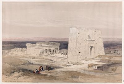 埃德福神庙，古阿波利诺波利斯，上埃及。