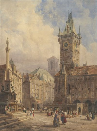 布拉格老城广场的拉特豪斯