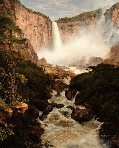 新格拉纳达波哥大附近的Tequendama瀑布