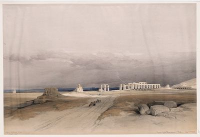 底比斯的门诺宫遗址。1838年12月5日。