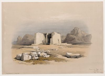 努比亚塔法神庙。1838年11月16日。
