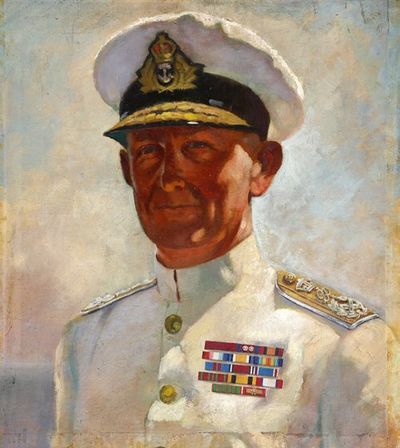 Portrait of Admiral Sir Andrew Cunningham.