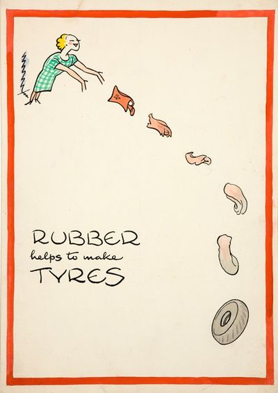 Rubber helps to make tyres