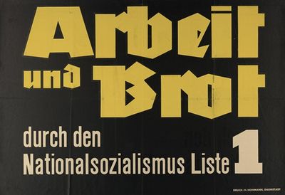 Arbeit und Brot durch den Nationalsozialismus Liste 1