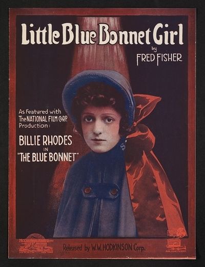 Little blue bonnet girl