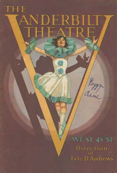 Program for Peggy-Ann, dated June 6 1927, at the Vanderbilt Theatre