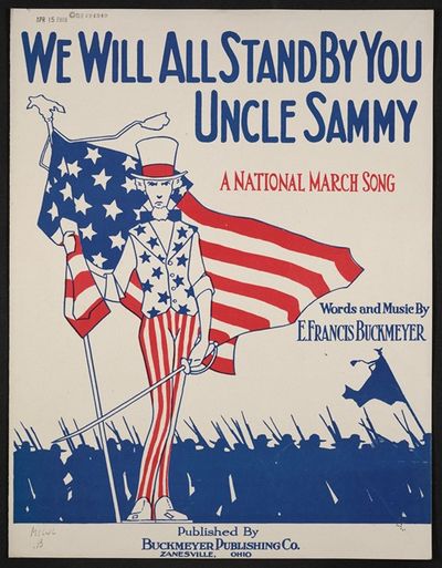 We will all stand by you Uncle Sammy a national march song