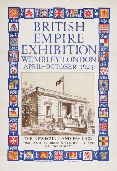 British Empire Exhibition, Wembley, London, April-October 1924; The Newfoundland pavilion