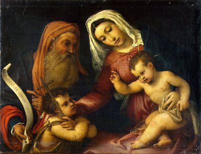 圣母玛利亚与圣徒撒迦利亚和施洗约翰