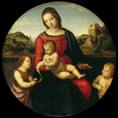 《玛丽与孩子》、《施洗约翰与圣童》（圣母·特拉诺娃）