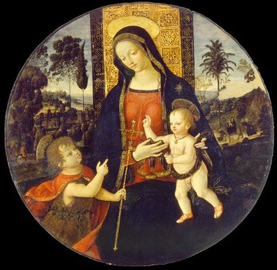 圣母玛利亚与婴儿施洗约翰