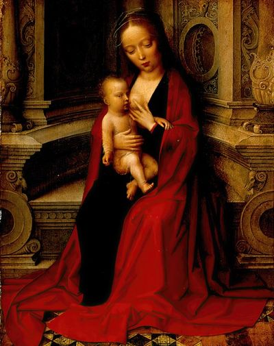 圣母看护基督的孩子