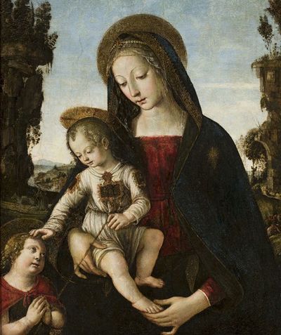 圣母与孩子耶稣和圣约翰