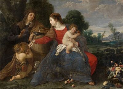 圣母与圣若望浸礼会婴儿和伊丽莎白