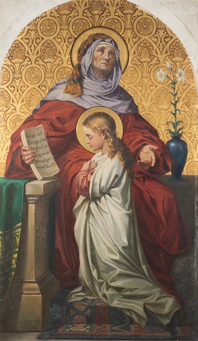 圣安妮与玛丽一起祈祷