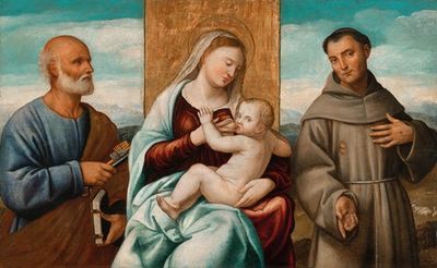 圣母和孩子与圣彼得和圣弗朗西斯