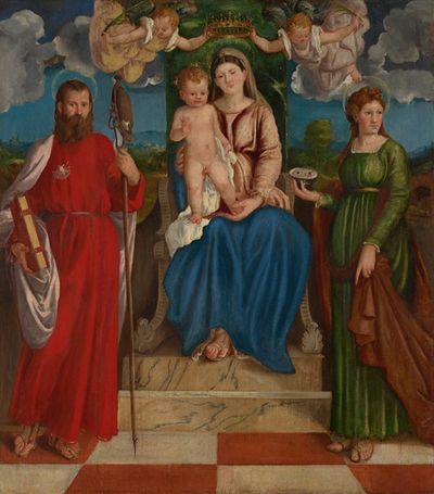 圣母玛利亚与圣詹姆斯和圣露西