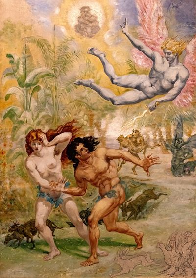 夏娃和亚当被逐出天堂