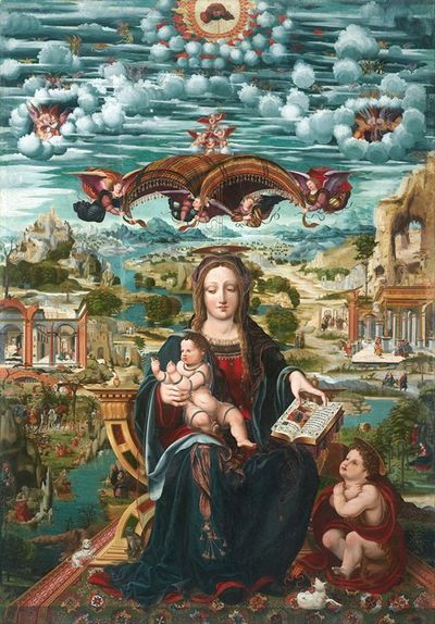 圣母玛利亚与圣婴约翰