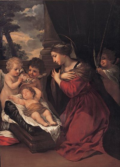 圣母与孩子和天使