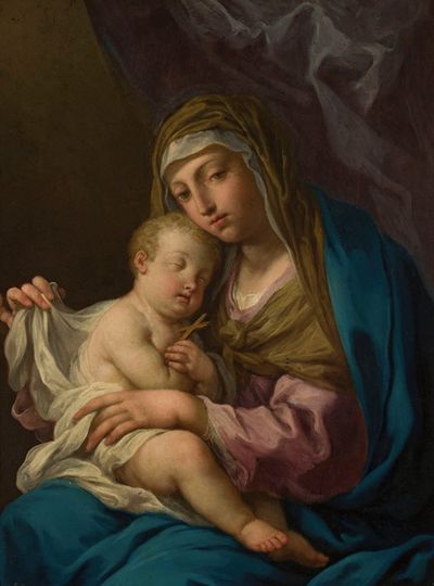 圣母与熟睡的孩子耶稣