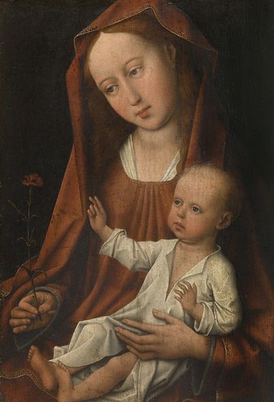 圣母与康乃馨