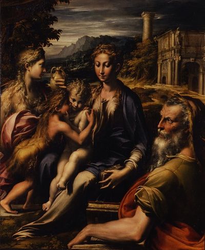 玛丹娜与孩子，圣约翰浸信会，抹大拉和扎卡里亚