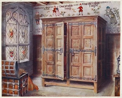 橡树出版社，陌生人大厅，诺里奇。壁画，西斯托，约1550年。