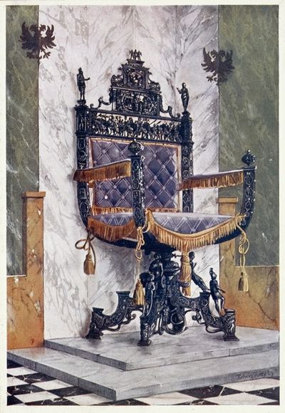锻钢椅子。朗福德城堡拉德诺伯爵的财产。