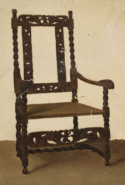 文艺复兴时期扶手椅的习作
